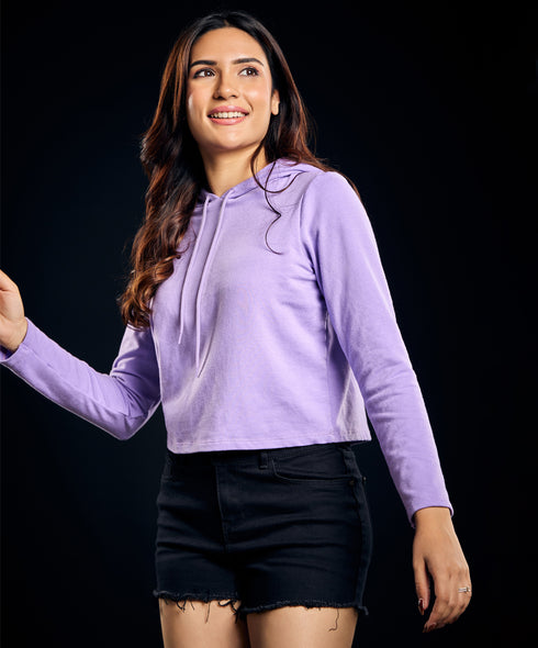 Long Sleeve Lavender Hoodie